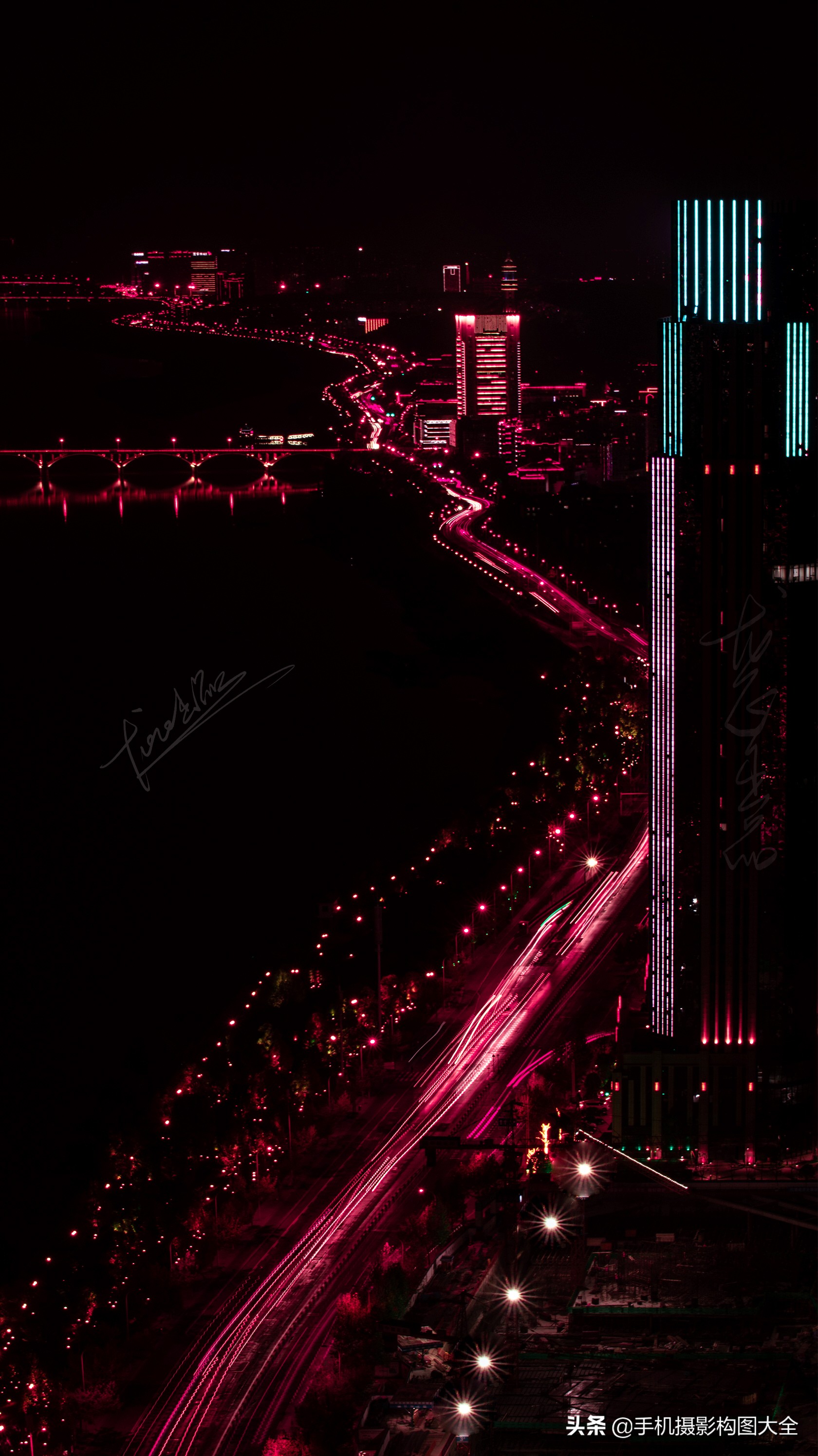 拍照车流流光技巧,手机摄影技巧拍倒影