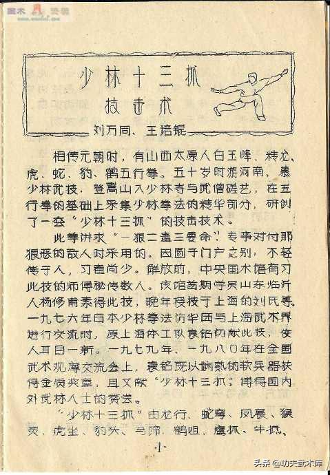 少林十三抓拳谱,古传拳经拳法秘要手抄本