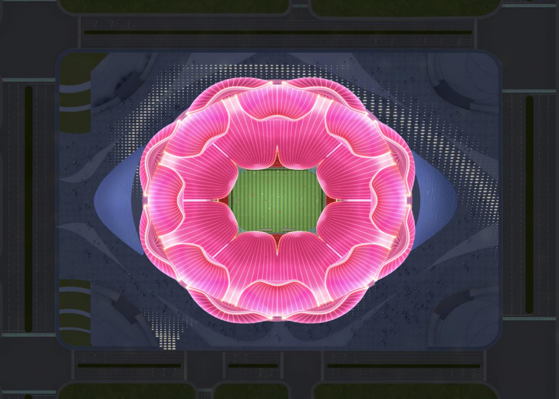 广州恒大足球场效果图震撼曝光,恒大新球场造型曝光