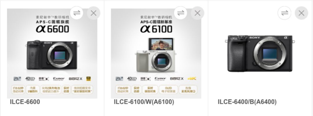 索尼三剑客A6100/A6400/A6600究竟如何选？