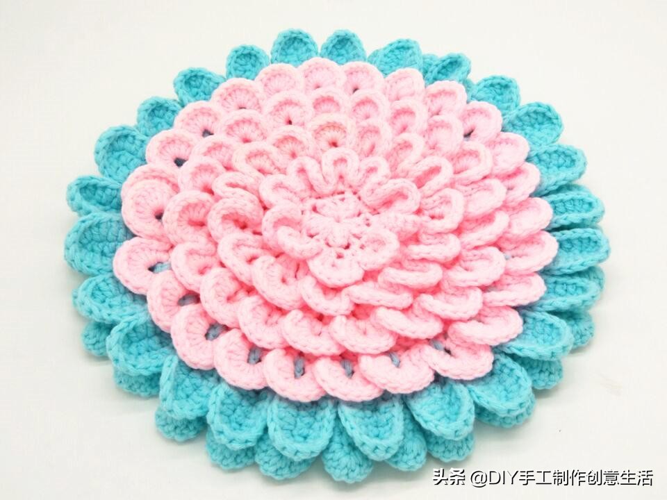 美轮美奂的钩编坐垫,怎样钩编各种坐垫