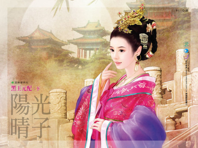 古典美女手绘,中式古典手绘效果图