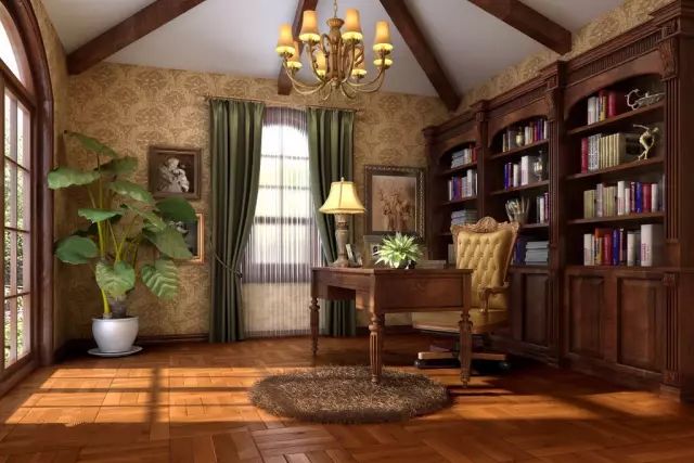 瓷砖书房设计,瓷砖打造的书房