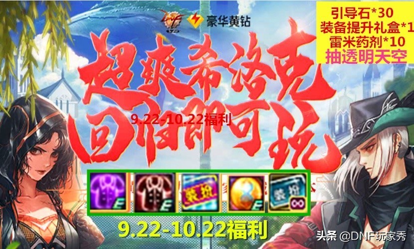 dnf福利地下城,dnf福利奖励大全