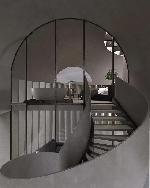 创意楼梯装修效果图,创意楼梯设计庭院