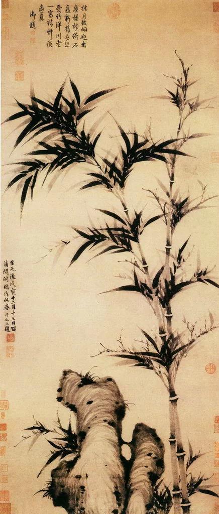 大师画竹里馆,大师画竹欣赏