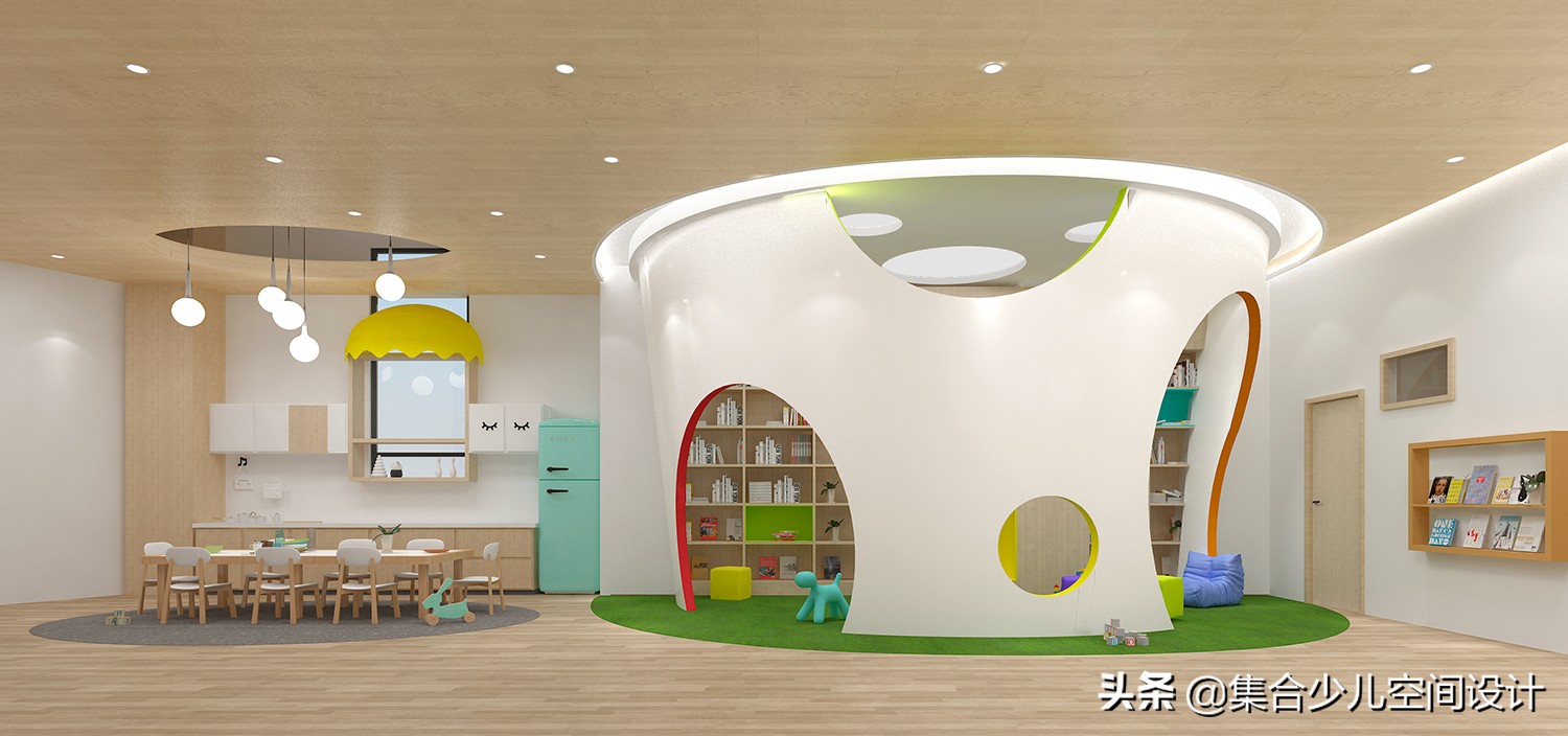 小型早教托育中心设计效果图,孩子的第二个家