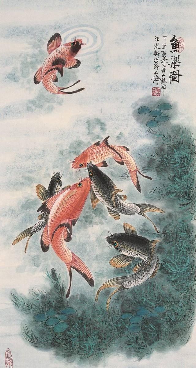 看“虎鱼大家”汪更新——画鱼，鱼翔浅底；画虎，虎啸深山