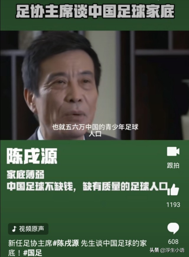 给中国足协陈主席一封信:不惜代价豪赌世界杯是急功近利舍本逐末