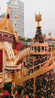 香港海滨长廊圣诞节,香港圣诞打卡地唯美视频