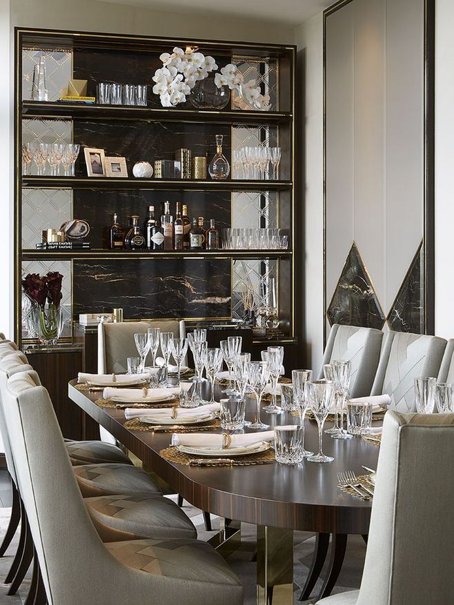 民族风格酒柜设计现代简约,轻奢风格餐厅酒柜设计