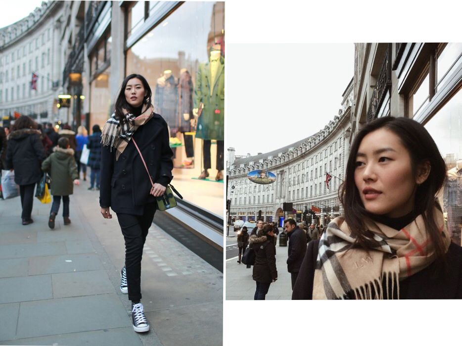 网红款围巾明星款,明星专用围巾穿搭