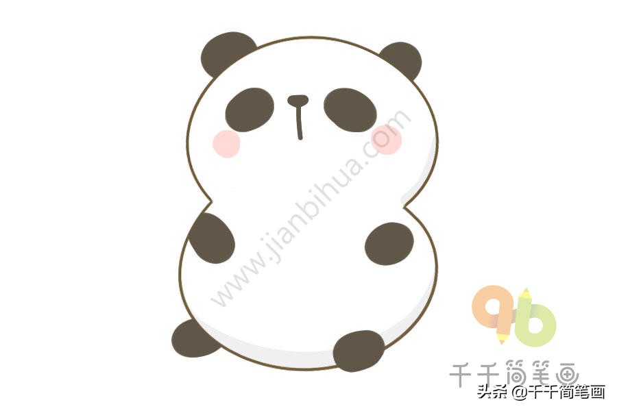 画表情包熊猫头简笔画,熊猫房子怎么画简笔画