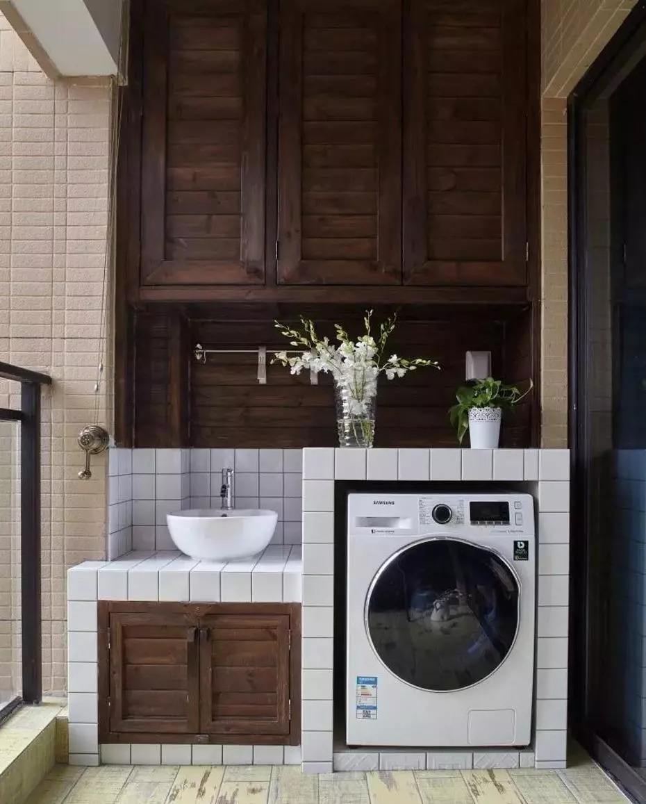 洗衣机柜做到靠墙好还是不靠墙好,洗衣机柜怎么做更实用