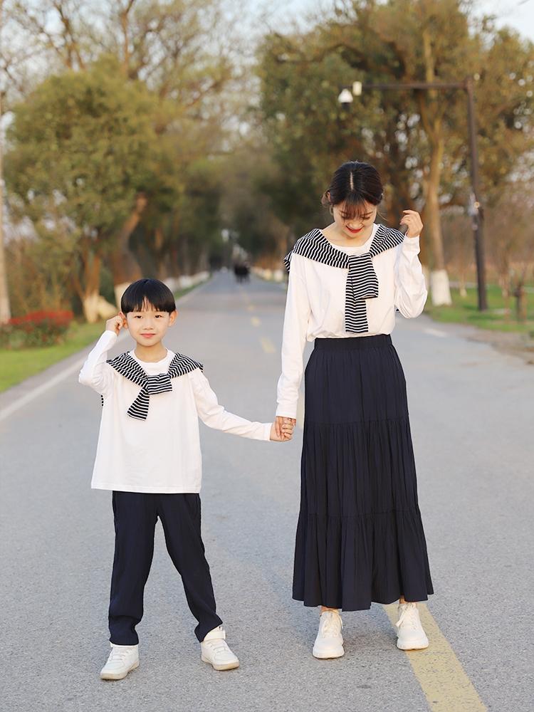 流行穿搭亲子装,小个子胖妈妈汉服亲子装