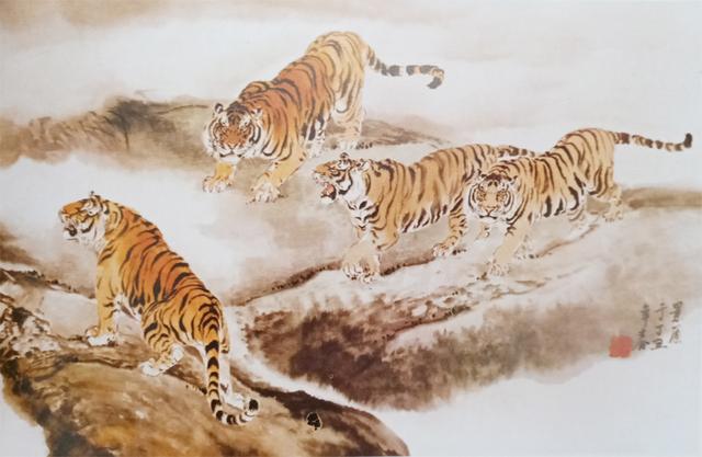 写意虎的画法教学视频,国画如何画虎教程图片大全