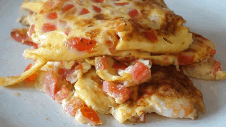 番茄鸡蛋虾饼怎么做,虾仁西红柿鸡蛋饼又软又好吃视频