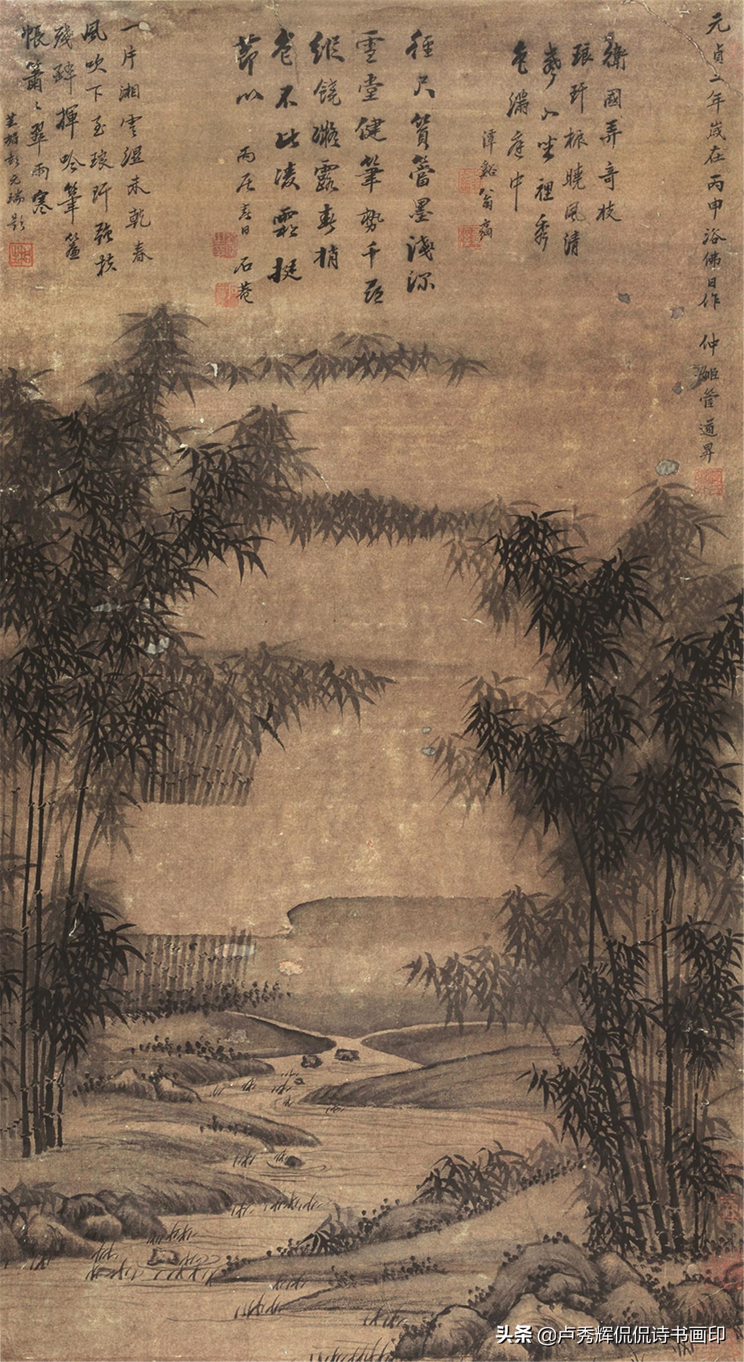 管仲姬诗书画皆工，她的丈夫、儿子、孙子、外孙，无一不赫赫有名