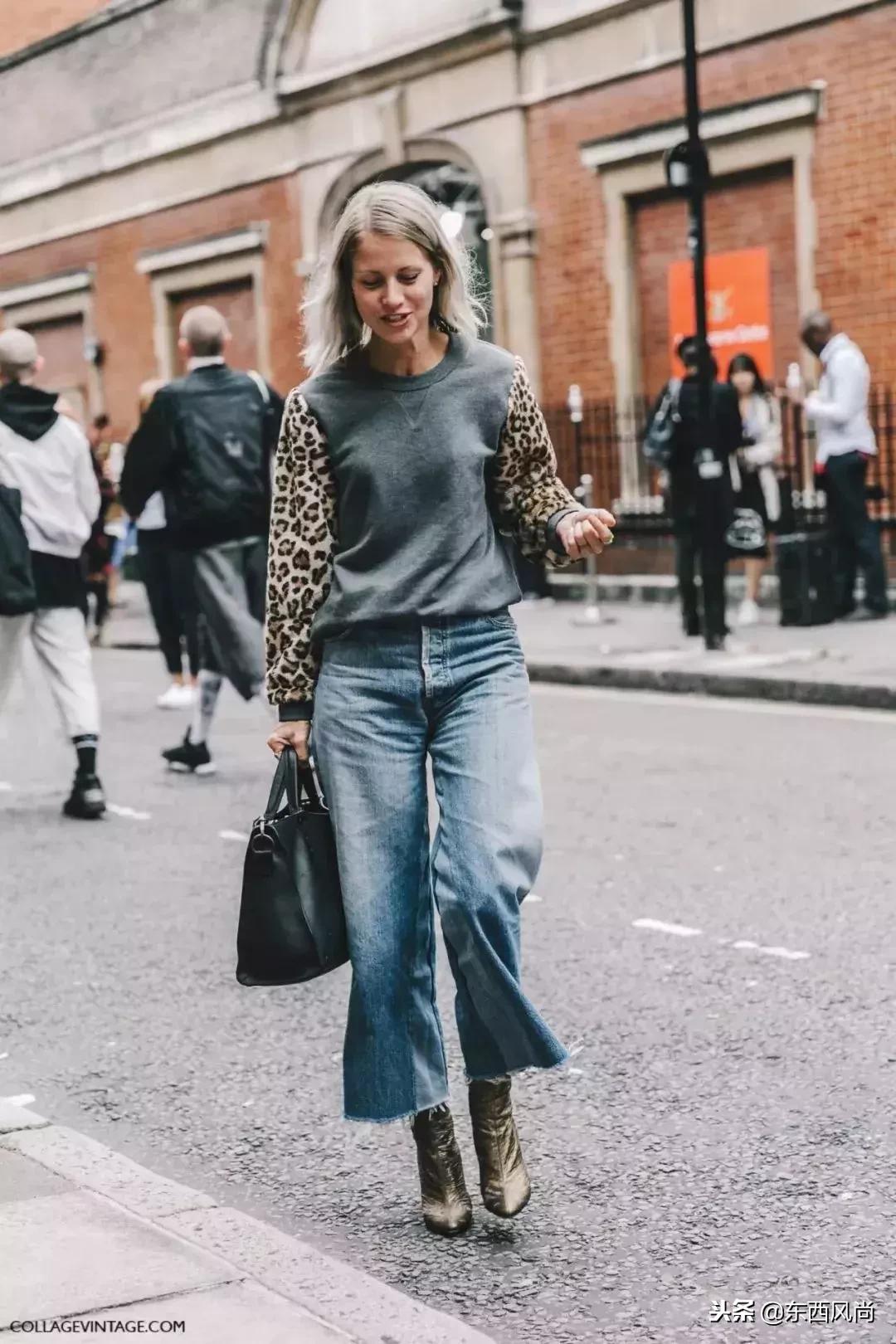 阔腿裤和鞋子的搭配,阔腿裤和鞋的穿搭