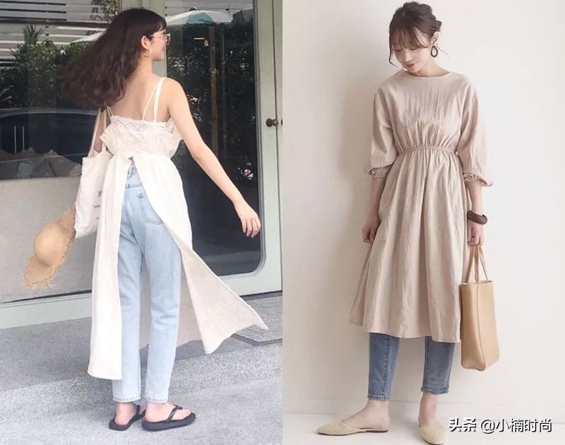 适合粗腿女生穿的九分牛仔裤夏季,显瘦粗腿牛仔裤