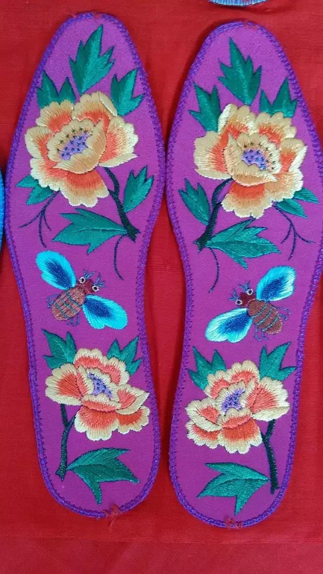 刺绣鞋垫图案大全图解,刺绣各种鞋垫图案