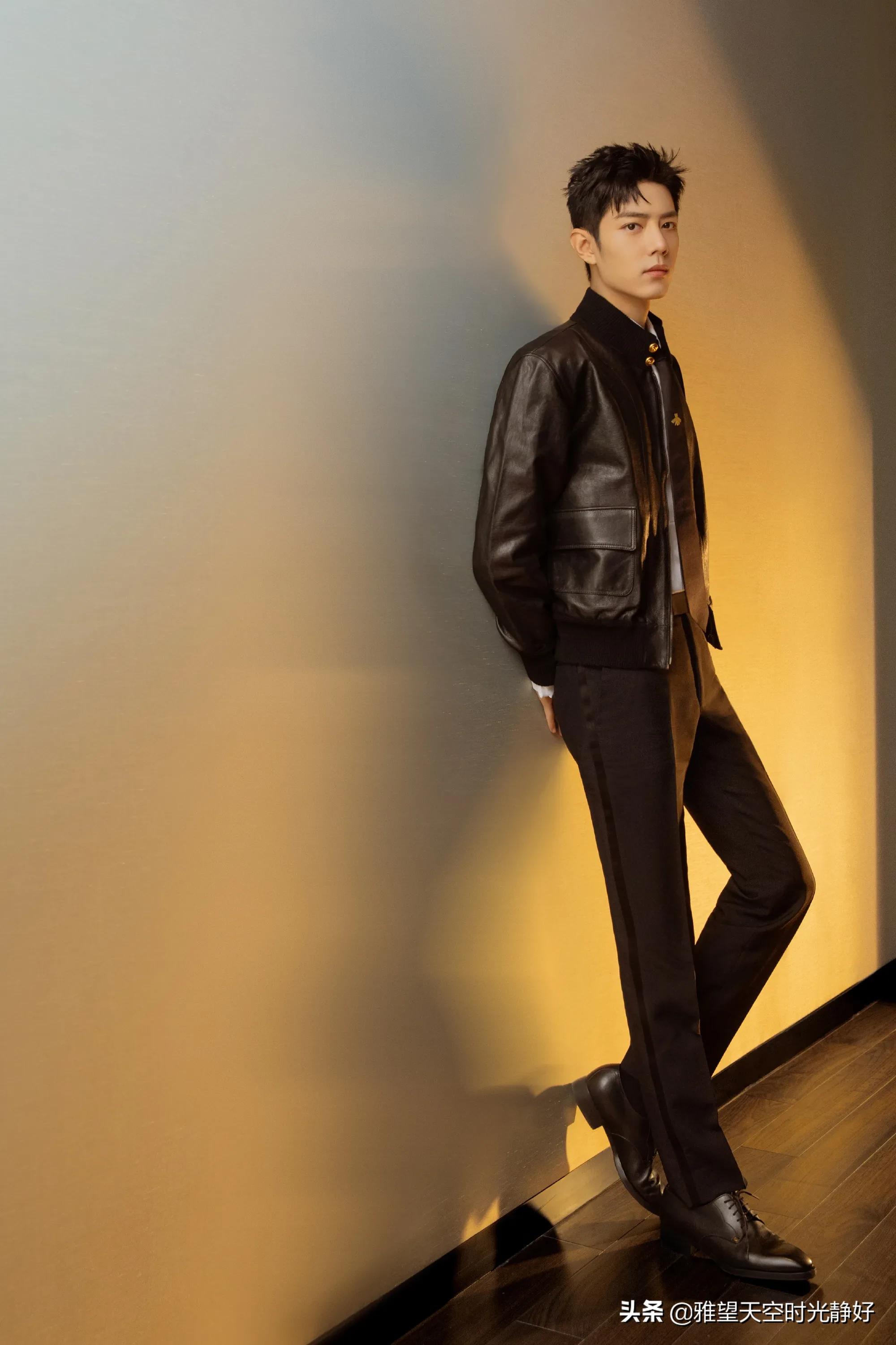男明星西装穿搭夏季帅气,男士明星皮衣西服外套搭配