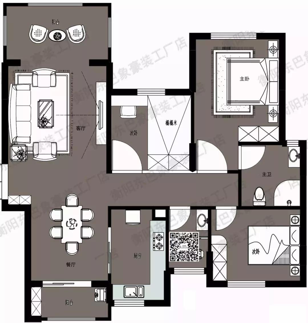 100㎡以上基础户型需要怎样的设计能达到完美呢？我们来看一下~