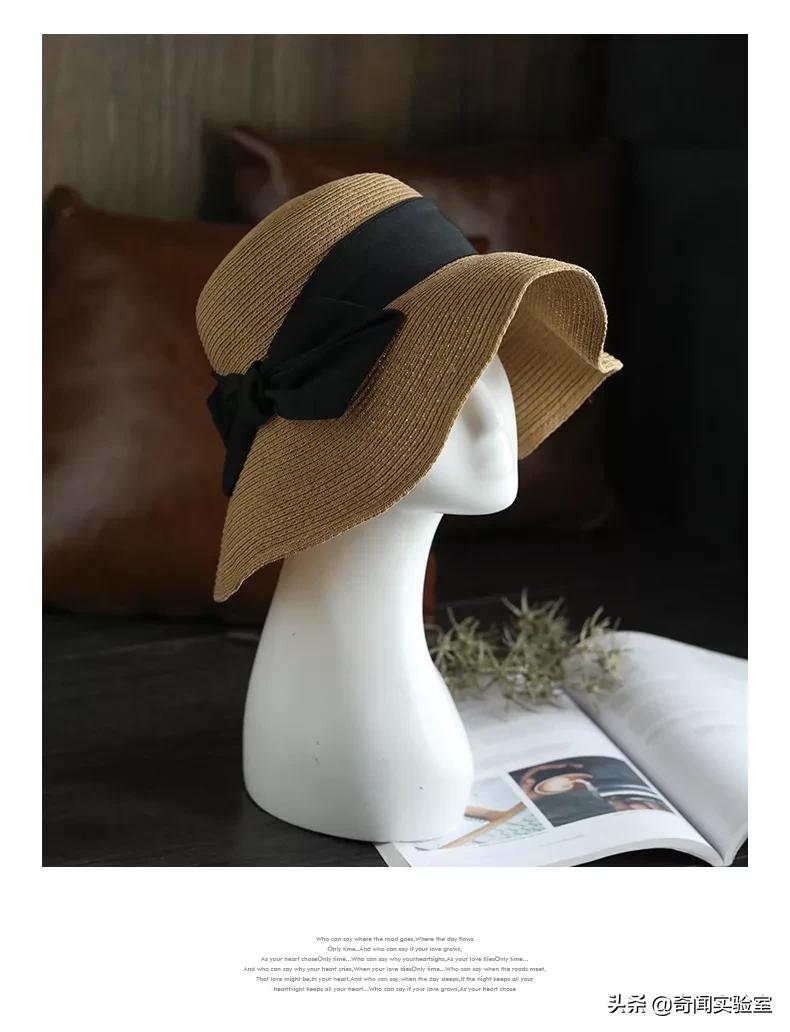 新型女士帽,户外防晒女帽折叠