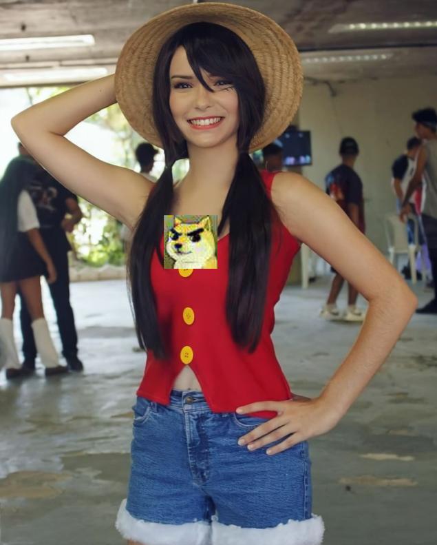 cos海贼王路飞草帽,cos海贼王的女帝和路飞