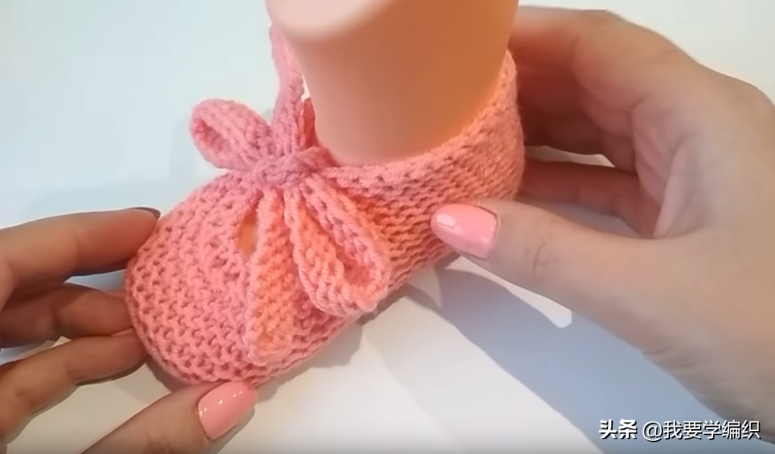 新生儿鞋袜秋冬0-3个月系带,宝宝鞋袜的编织方法全教程