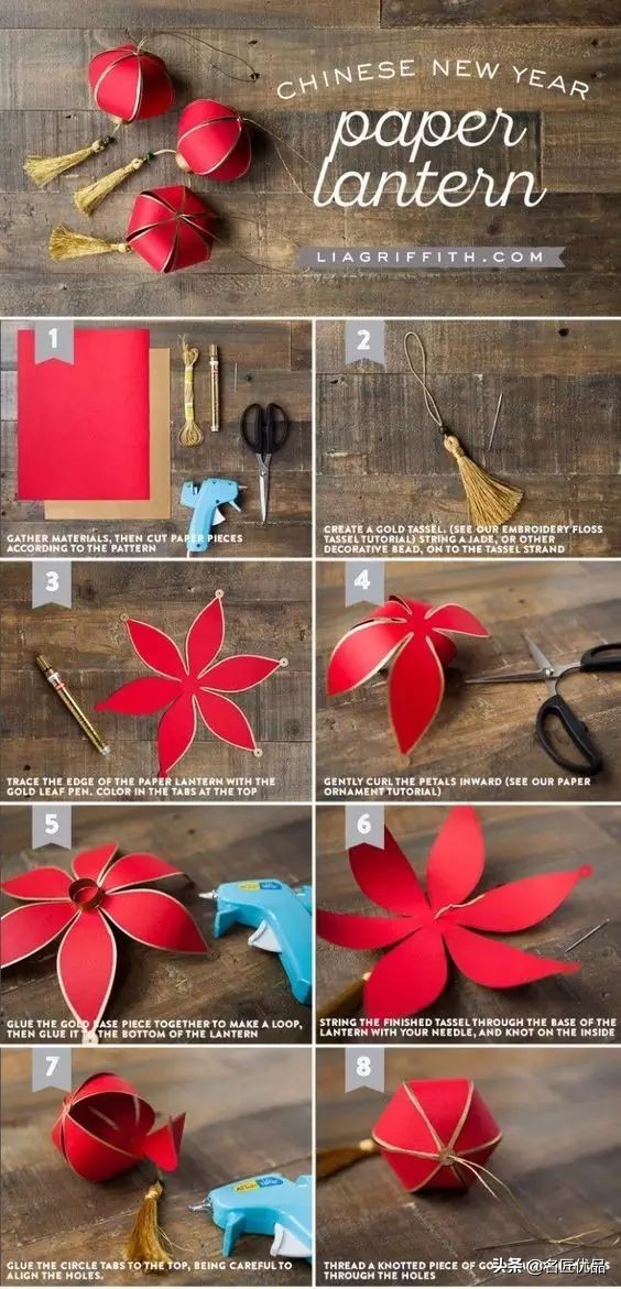 过年灯笼手工制作挂门边,灯笼手工制作春节小灯笼