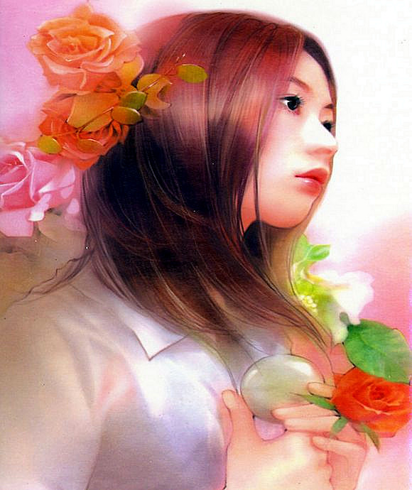 红颜如玉---德珍彩绘经典美女画