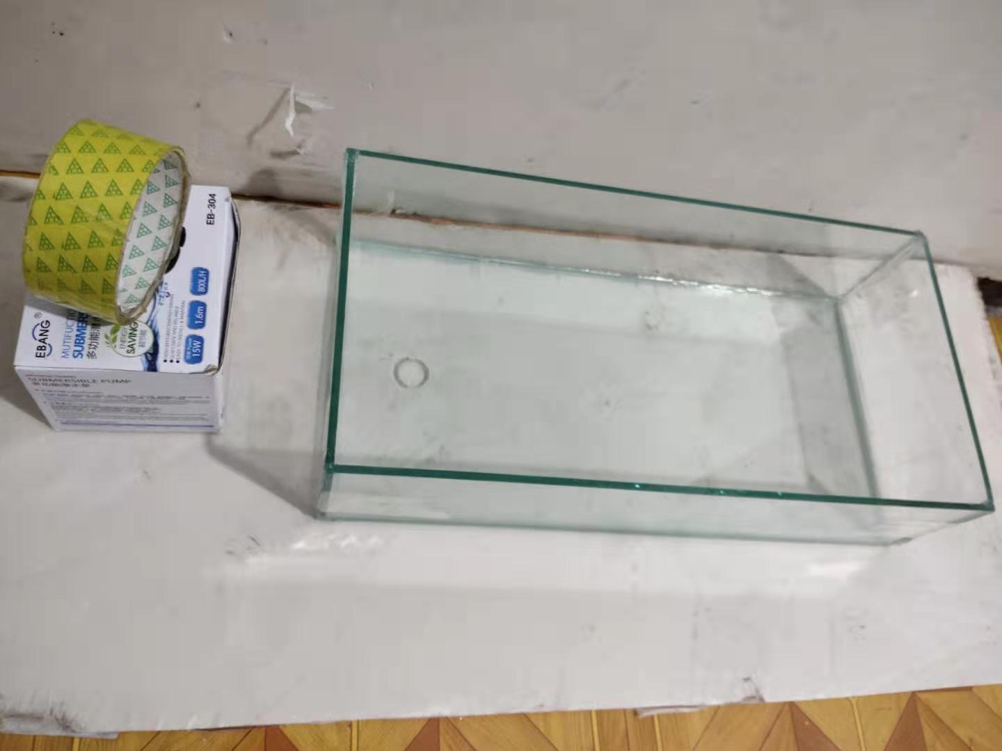 自制玻璃背滤槽,90鱼缸玻璃上滤槽制作教程