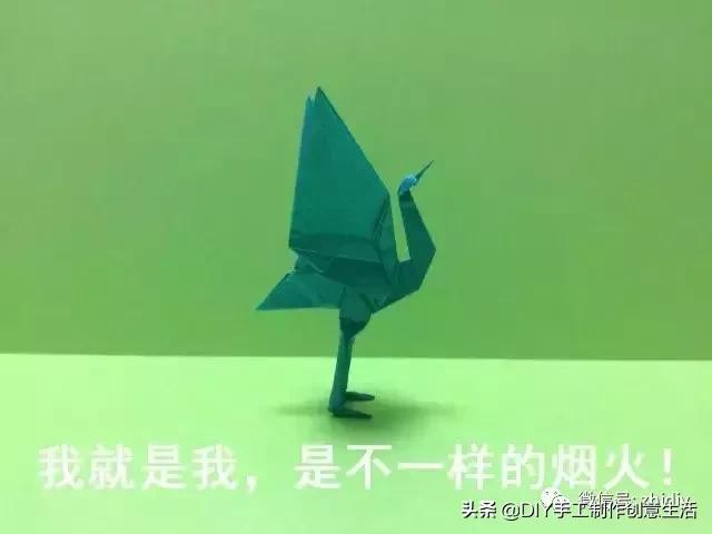 用千纸鹤糖纸做千纸鹤慢教程,不一样的纸鹤折纸