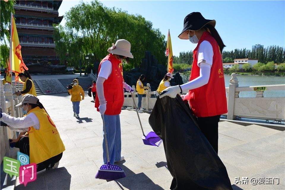 共建美丽家园文明实践活动照片,玉门市新时代文明实践队