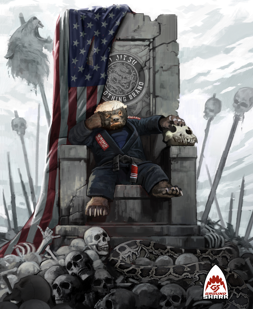 会巴西柔术的动物有多酷？让GroundShark（陆地鲨）告诉你