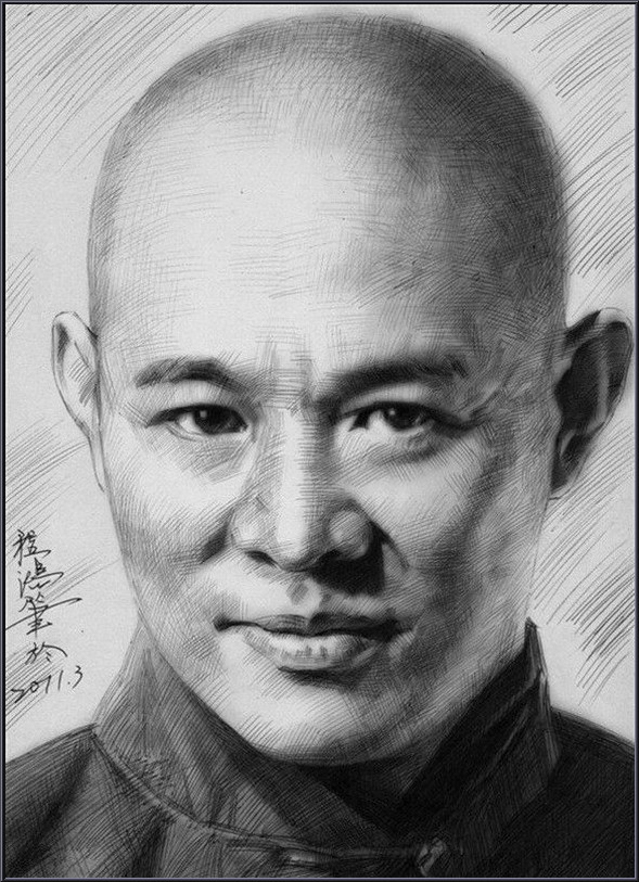 最近很火的素描人物明星,100张素描100位明星