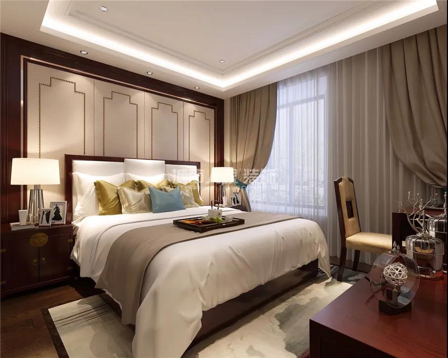 黄海城市花园126㎡新中式风格，展现精致而有细腻得生活