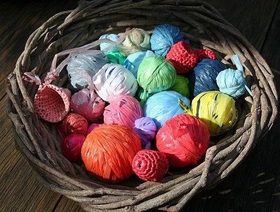 塑料袋手工编织视频,塑料袋编织篮子视频教程