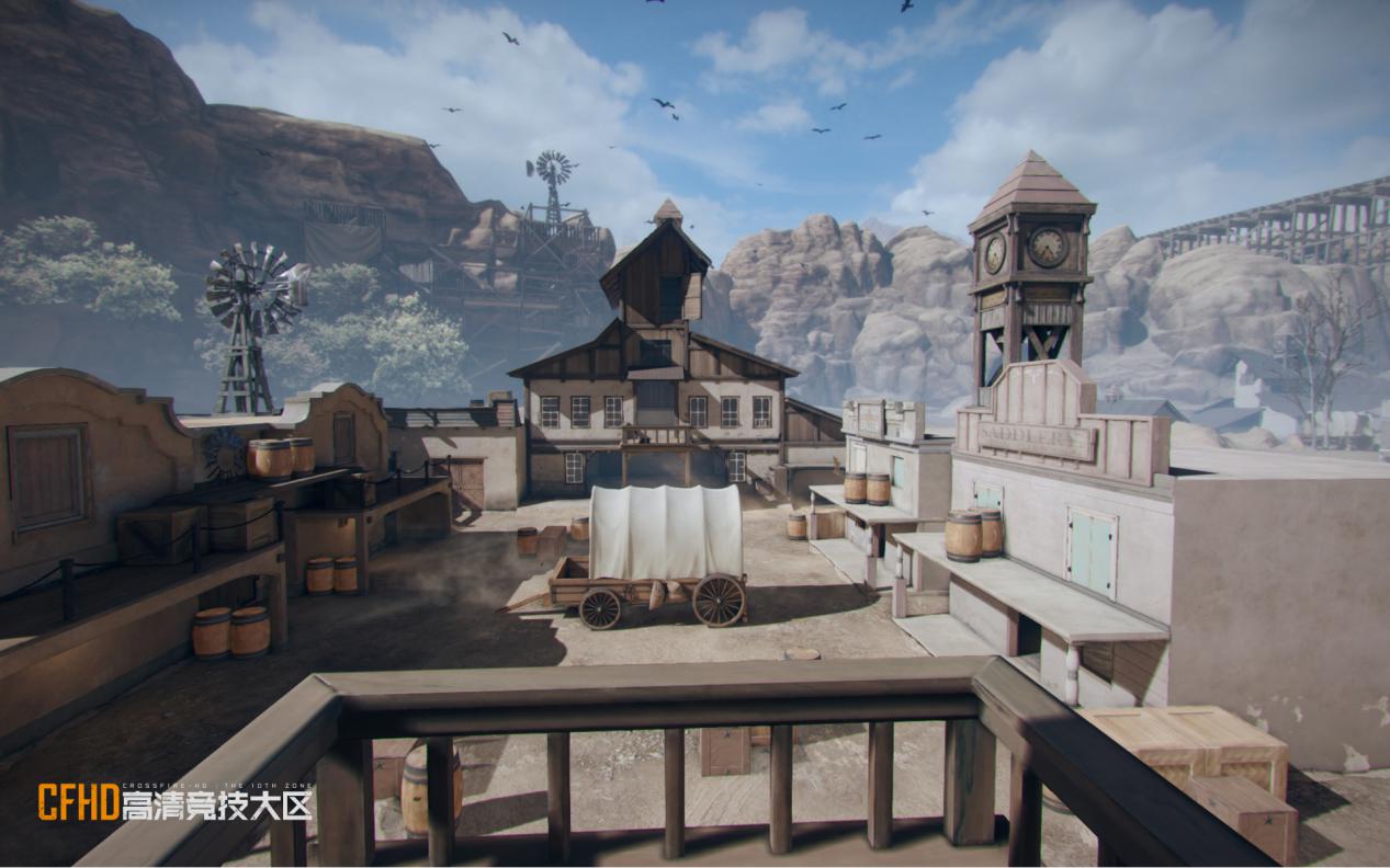 穿越火线地图西部,cf西部荒野地图