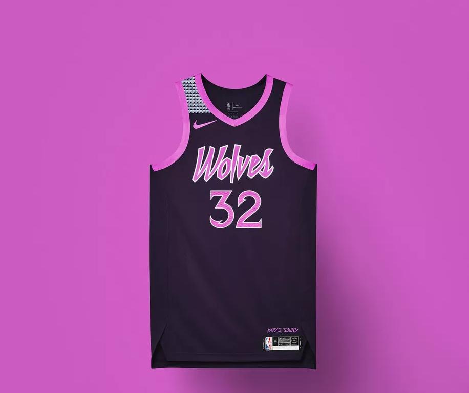 nba新赛季森林狼球衣,nba森林狼球队队服