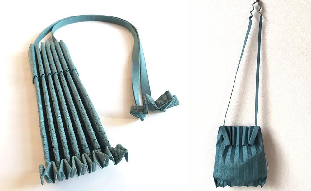 菱格褶皱链条包三宅一生,三宅小众菱格包