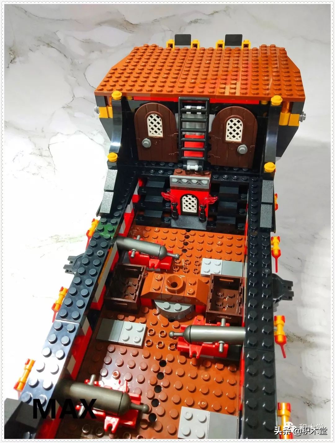 「虚测评」哲高积木QL1801海盗船之骷髅冒险号