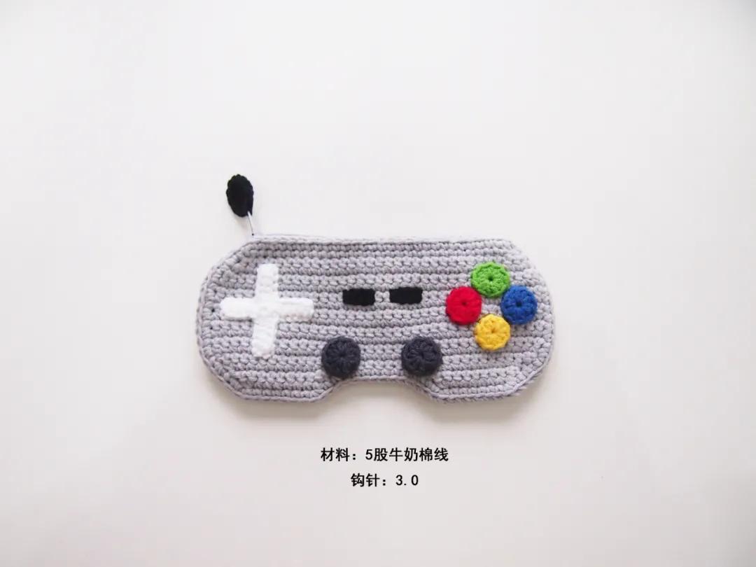 手柄包包钩针教程,钩针编织平板电脑包教程