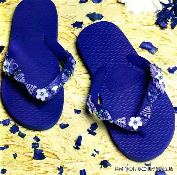 人字拖改造一下秒变时尚潮流风,穿人字拖也可以很高级