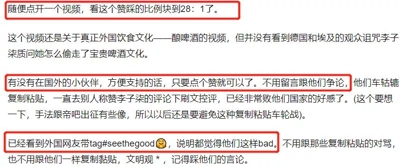 李子柒被韩国网友*攻围**，中国博主联手回击，发布酸菜视频标题显眼