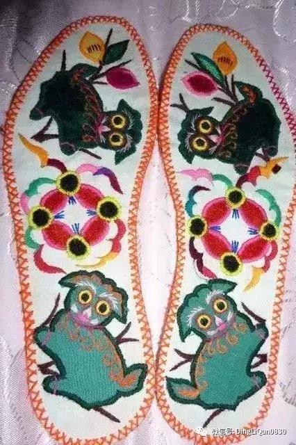 鞋垫上的刺绣艺术欣赏,鞋垫刺绣怎么刺绣熊猫嘴巴