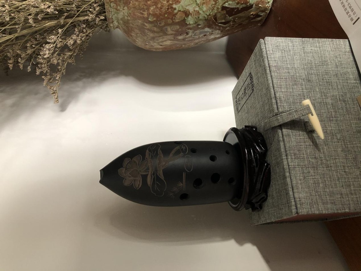 好物鉴赏大全,大师级收藏黑陶埙十孔