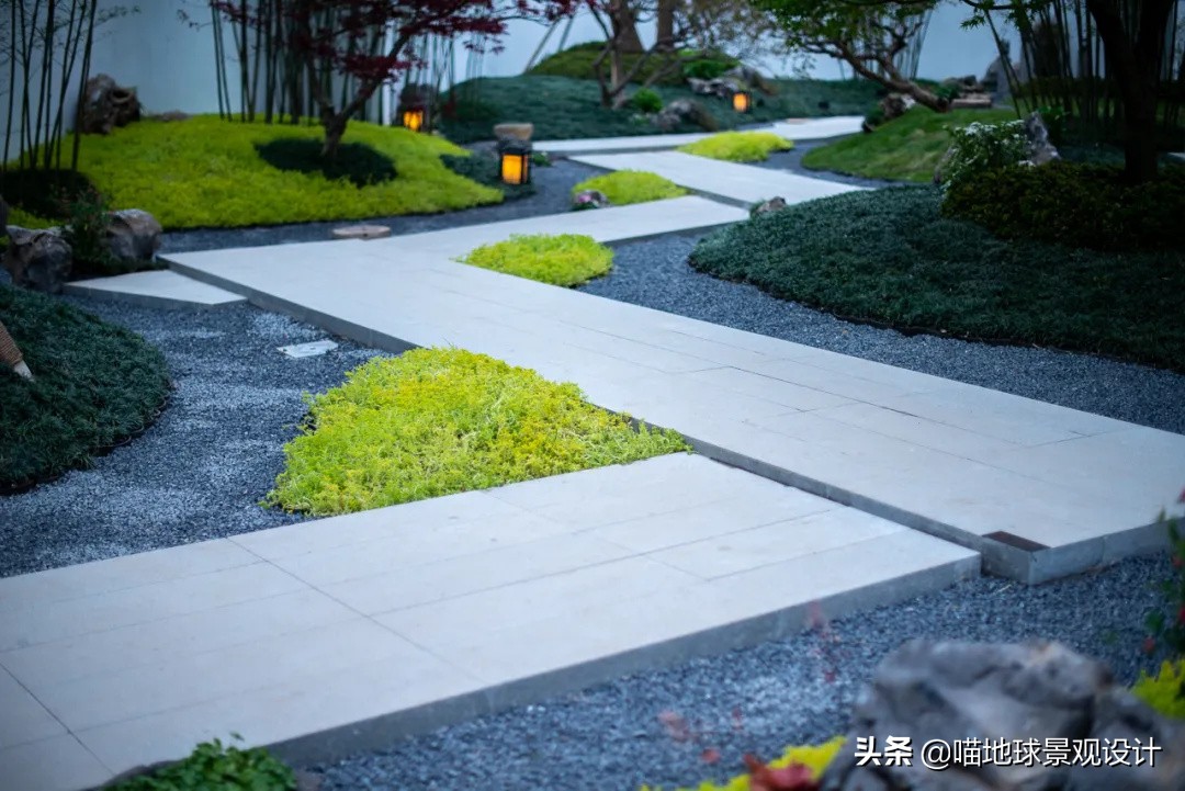 别墅庭院地面透水混凝土,别墅庭院地面铺装材料