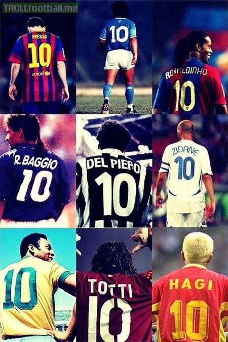 10号是球队核心吗,足球的七号和十号意味着什么